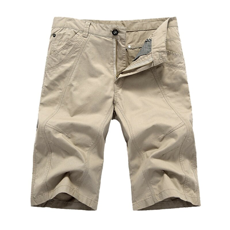 Pantalones cortos de algodón para hombre, pantalón holgado informal de gran tamaño, para trabajo y Yoga