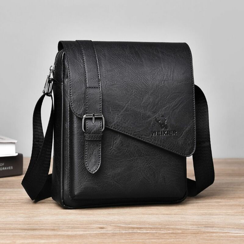 Retro Shoulder Belt Bags Fashion Large Capacity Waterproof Male Shoulder Bag Vintage Bag Stylish Single-shoulder Bag Shopping