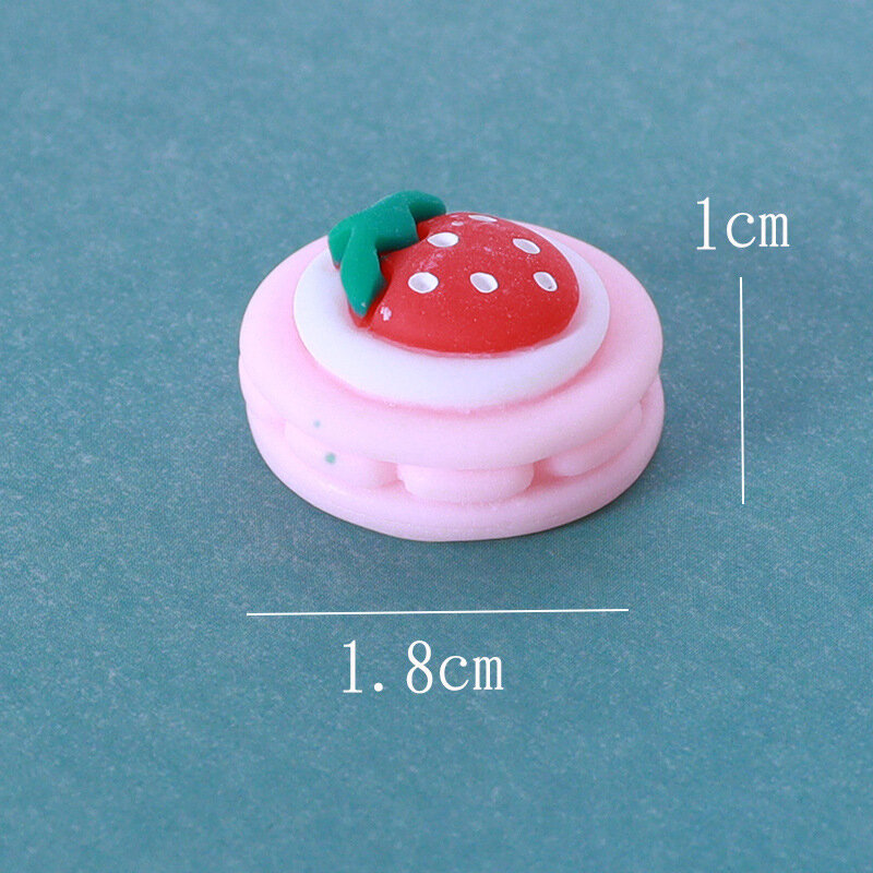 Juguetes de comida en miniatura, accesorios de joyería de resina de simulación, materiales de funda de teléfono móvil