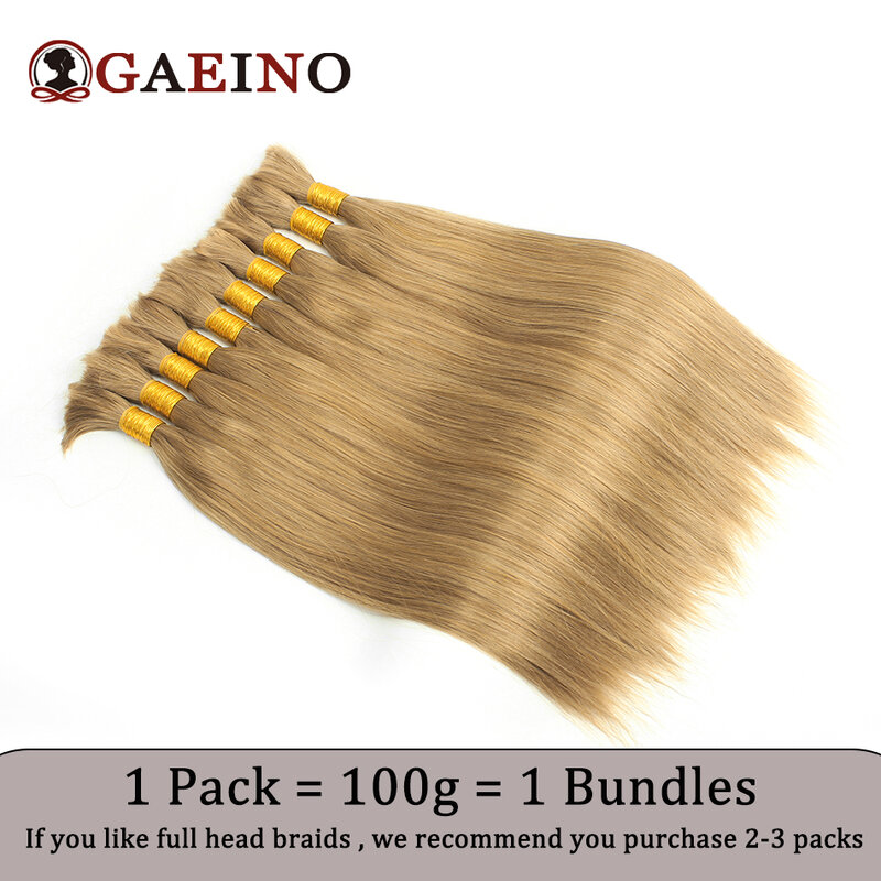 Straight Bulk Human Hair for Braiding No Weft Double Drawn Straight Natural Color Human Hair Extensions for Braids 16-28Inch