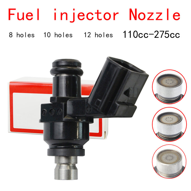 8/10/12 lubang injector Fuel injector Nozzle untuk gelombang 110i 125i PCX150 Click125i Cg150 titan fan150/160 throttle body