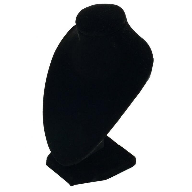 Mini busto de Maniquí de joyería, colgante de collar negro, soporte de exhibición para pulseras, centro comercial, organizador de exhibición de Joyas