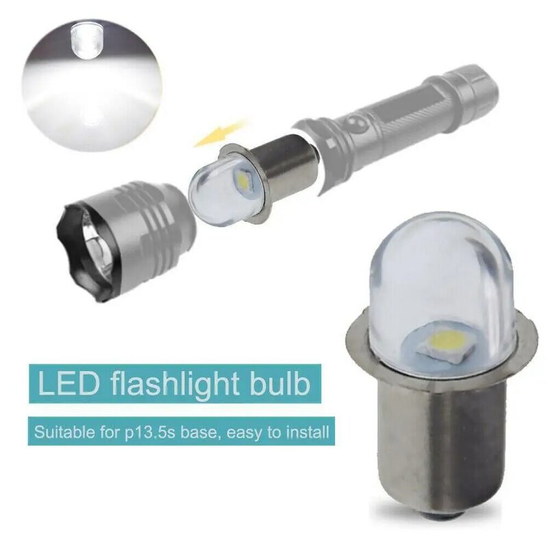 P 13,5 s Basis LED Upgrade Glühbirnen weiß Maglite Taschenlampe warmweiß 3000k weiß 6000k DC6V-12V Ersatz lampen Taschenlampen Arbeits lampe