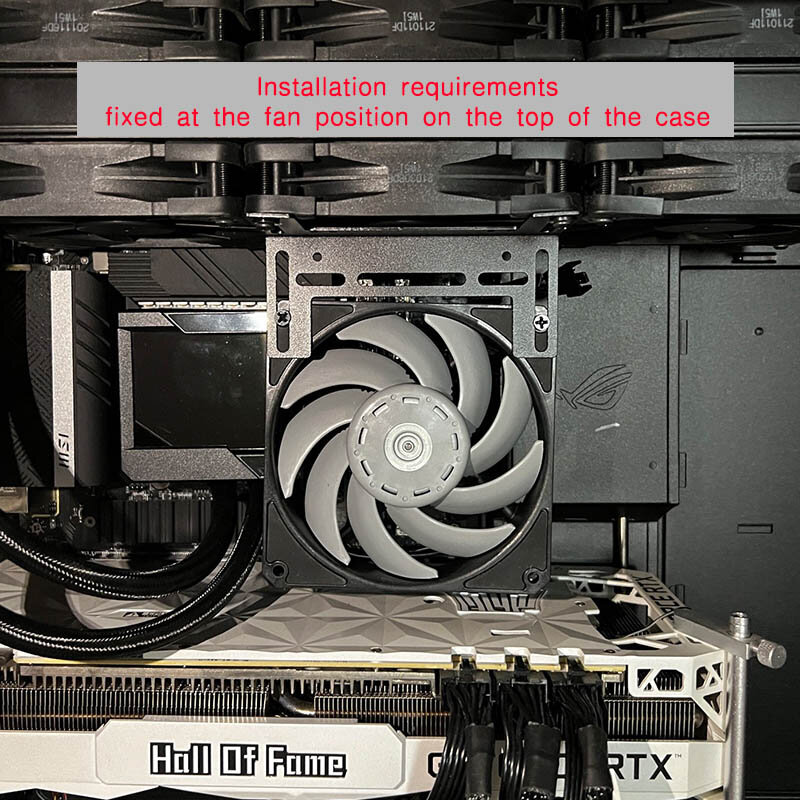 Carcasa de memoria para ordenador, soporte para ventilador de refrigeración, módulo de RAM, 120mm, 140mm