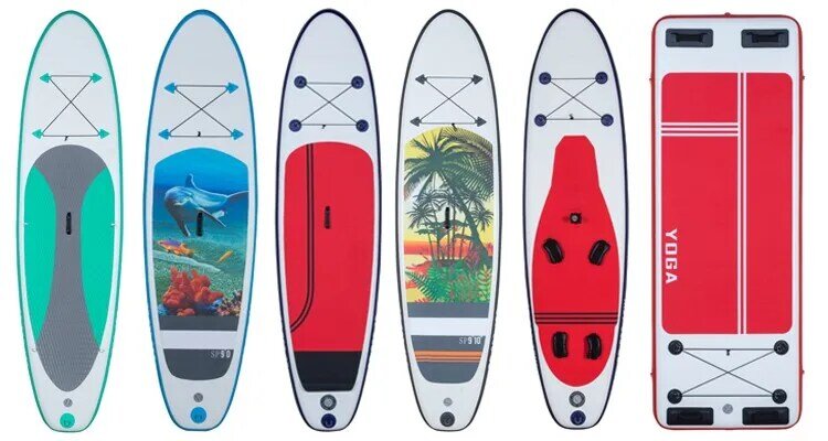 Outdoor Water Sports ISUP Hybrid Surfboard With Removable Fins And Leash