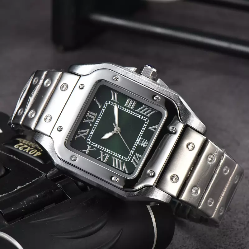 Reloj deportivo de lujo para hombre, cronógrafo de pulsera, cuadrado, clásico, resistente al agua, marca Original