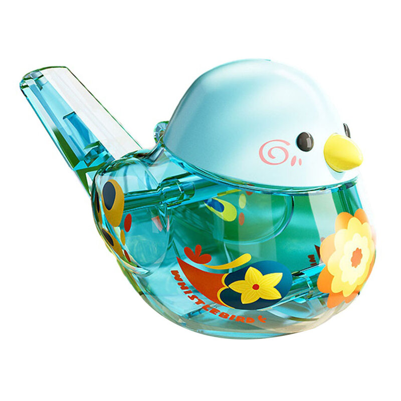 Silbato de agua para pájaros, pipa colorida de Material ABS, juguete divertido para niños, accesorios para regalos de cumpleaños, 1 unidad