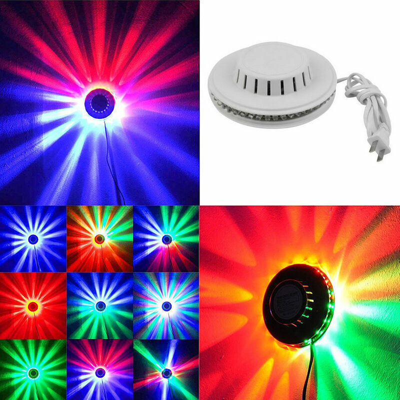 Lampu Latar Panggung Disko Pesta Rumah LED Mini 48 RGB Lampu Kilat Dekorasi Dinding Lampu Luz Lampu Musik Sinar Warna Laser Lampu Luces