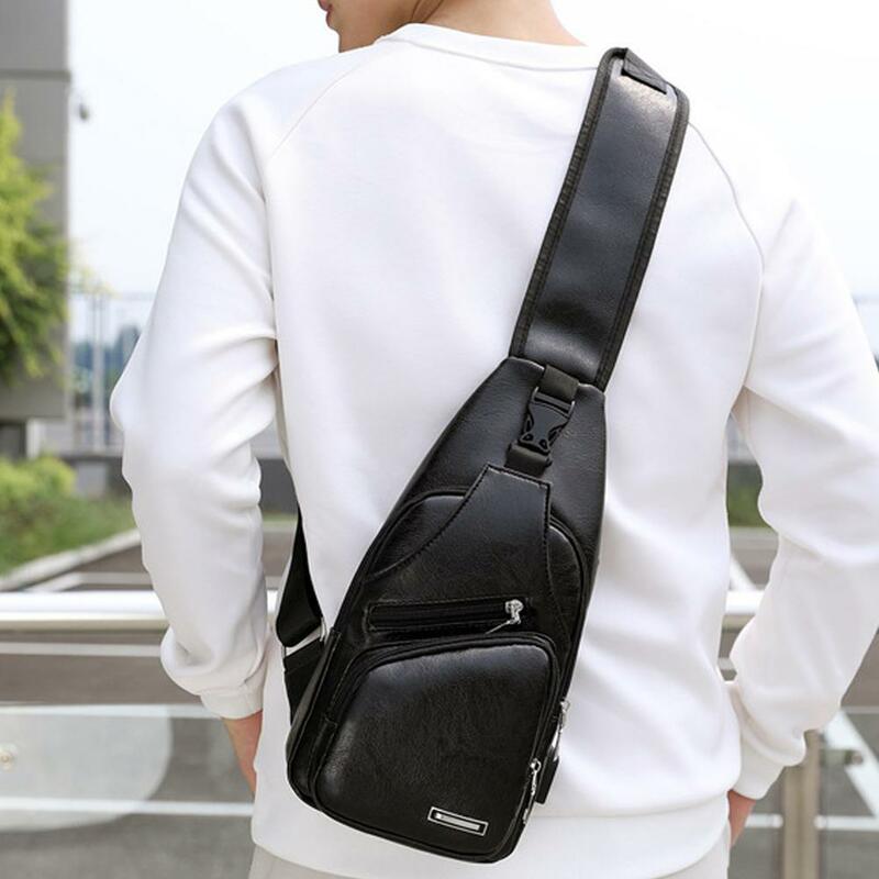 Casual Men's Chest Bag Business Shoulder Bag Messenger Bag Nylon Canvas Fashion Waist Bag Outdoor Sports Brand Shoulder Bag