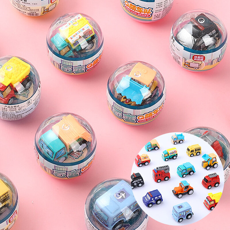 1 pz Mini modello di auto dinosauro In auto deformazione uova trasforma la collezione di azione novità giocattoli regalo scatola cieca casuale giocattolo