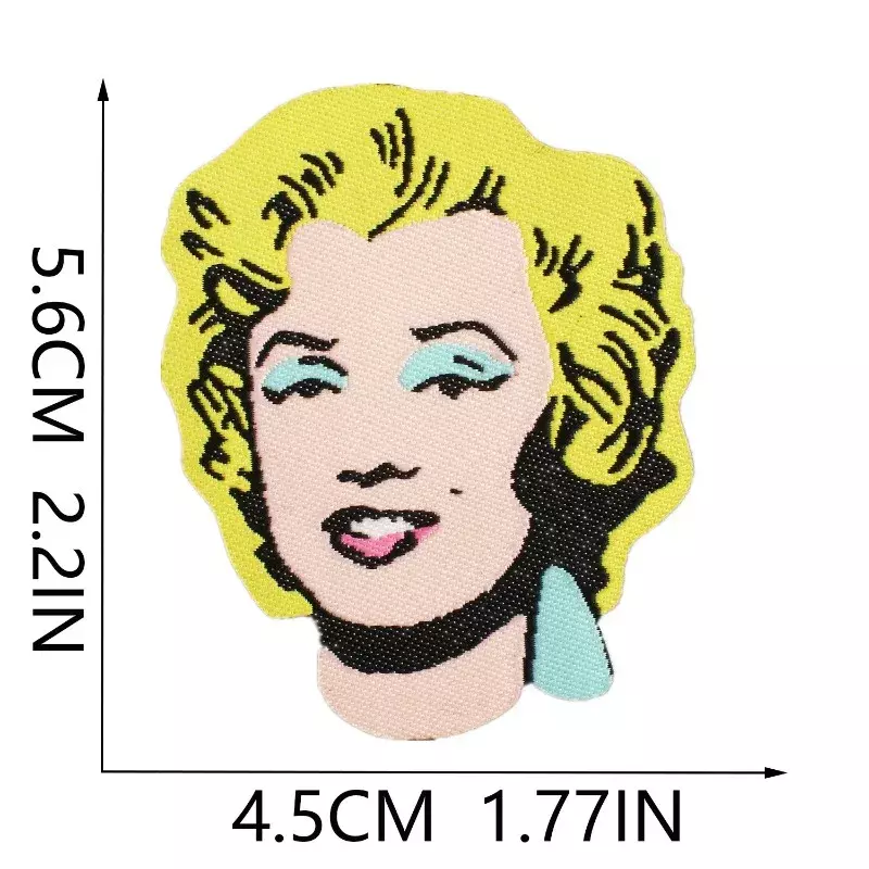 2024 New Embroidery Patch DIY Cartoon Art Peach Girl Stickers Adhesive Badges Iron on Patches Emblem Cloth Bag Skirt Accessories