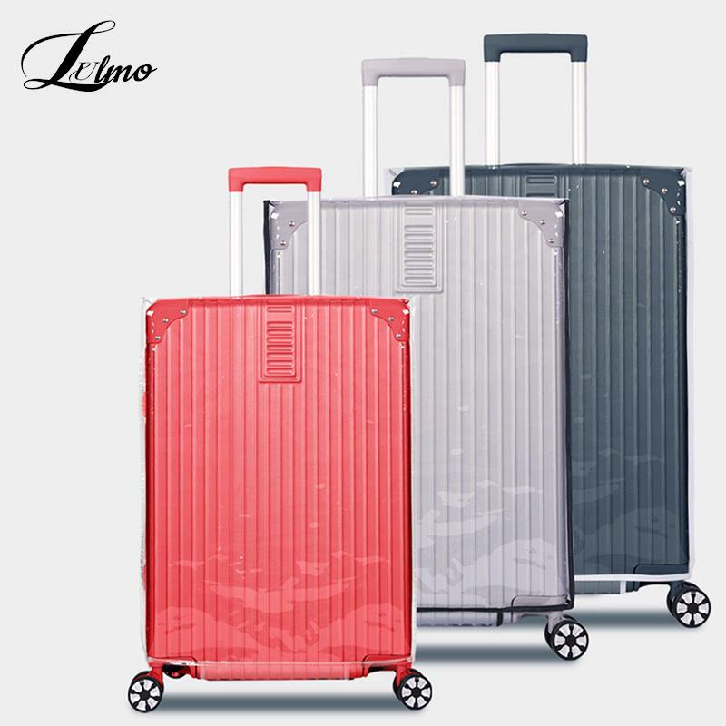 Juste de valise à roulettes en PVC transparent étanche, housse de protection anti-poussière, étui de voyage, accessoires, 18-28"