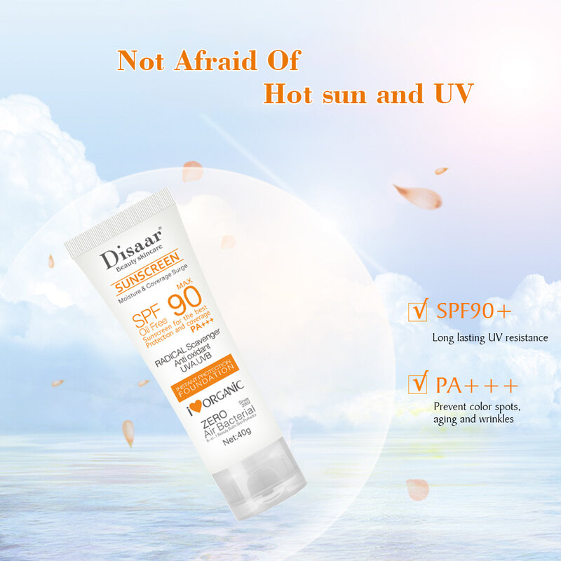 Crema Solar blanqueadora para el cuerpo y la cara, crema protectora para la piel con protección solar, FPS 50/FPS 90
