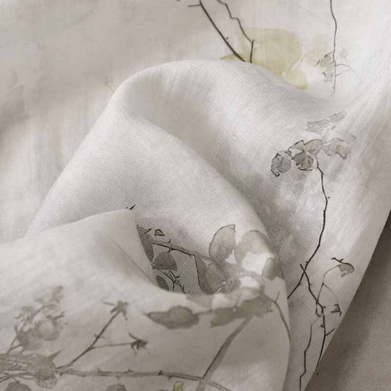 Camicie da donna Vintage camicette estive stampate in stile cinese camicette larghe a maniche corte da donna abbigliamento in lino di cotone