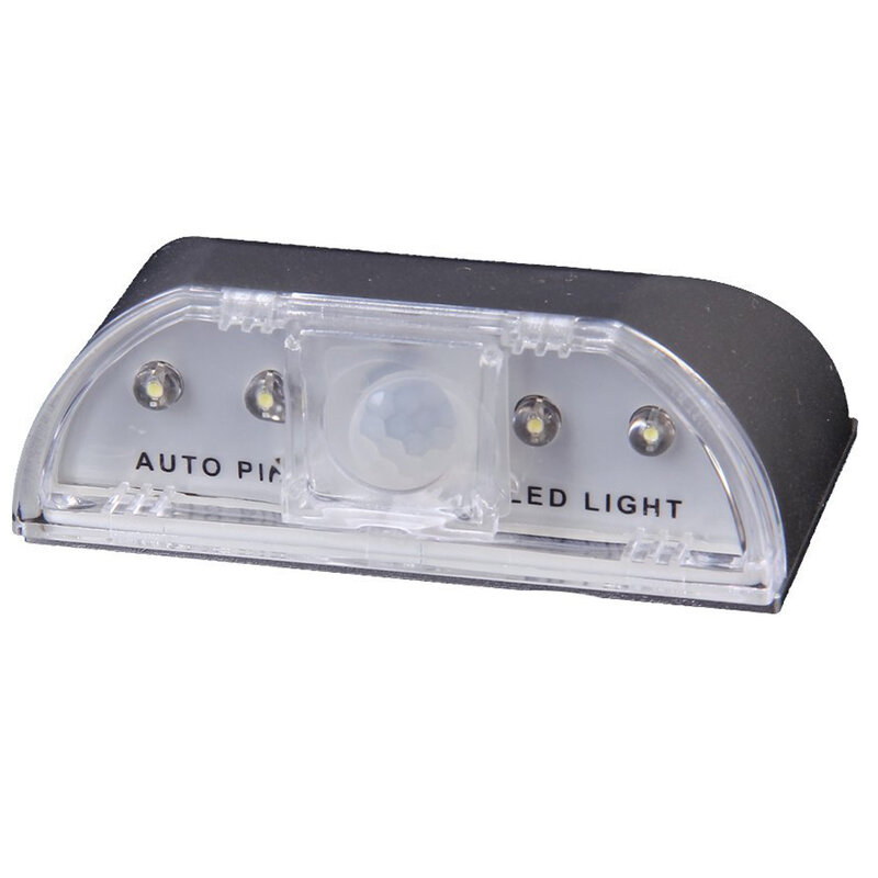 4 LED Auto PIR bezprzewodowa lampa lampa z czujnikiem ruchu na podczerwień z dziurką od klucza