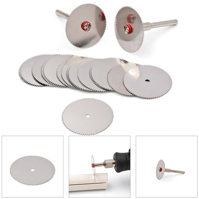 Electric grinder DIY accessories 10 piece set of durable stainless steel cutting blades with 16/18/22/25/32mm diameter