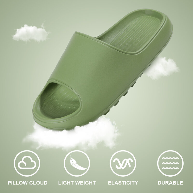 Litfun-男性用の厚手の靴底スリッパ,ビーチサンダル,夏の靴,柔らかい靴底の靴