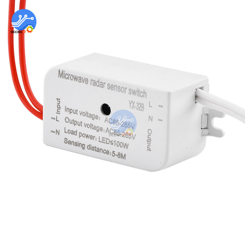 AC85-265V 220V เครื่องช่วยฟังเซ็นเซอร์ในร่มอัจฉริยะอัตโนมัติปิดไฟ SwitchRadar Inductive Switch ควบคุมอัตโนมัติ