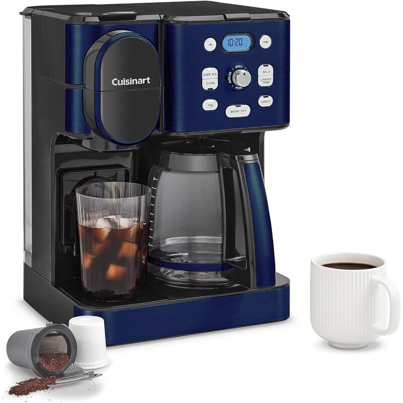 Coffee Makers, 12-Cup Glass Carafe, Automatic Hot & Iced, Single Server Brewer, Coffee Makers