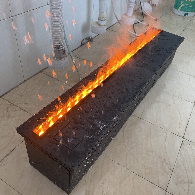 Roma simulazione fiamma decorazione notturna all'aperto 4d Touch fiamma vapore acqueo camino