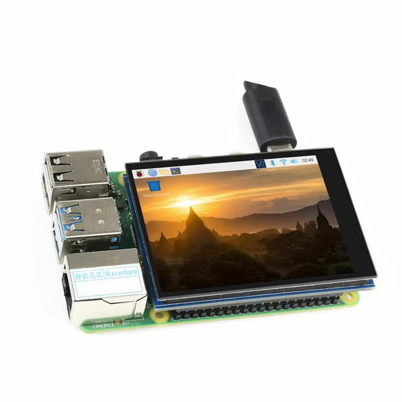 라즈베리 파이 DPI 정전식 터치 디스플레이, 라즈베리 파이용 TFT 모니터, 480x640 LCD 모듈, 2.8 인치