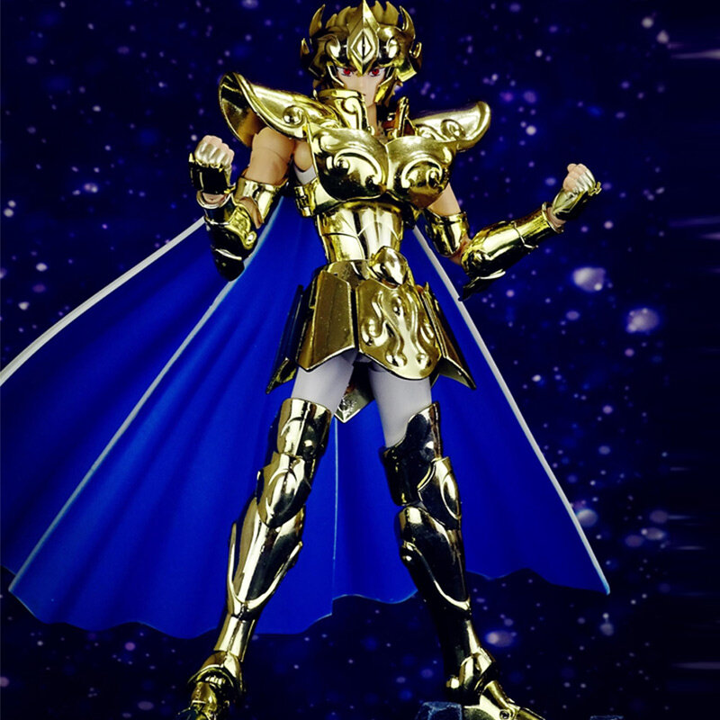 CS Model Saint Seiya mit tkaniny EX Leo/lew Aiolia 24K z Phoenix Ikki głowy złote rycerze zodiaku figurka w magazynie