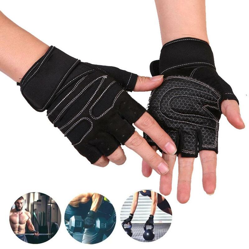 Protector de muñeca para ejercicio físico, guantes protectores para dedos, antideslizantes, a prueba de golpes, medio Z7V3