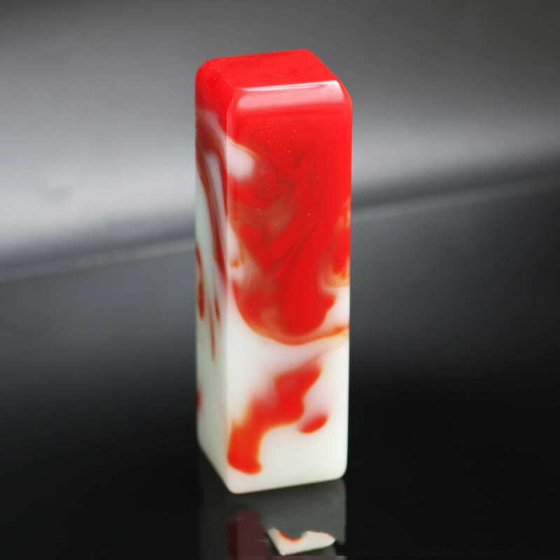 Xinjiang Gobi Bloodstone Seal Square Decoration Crafts Carving Wenwan Pieces of Popular Jewelry
