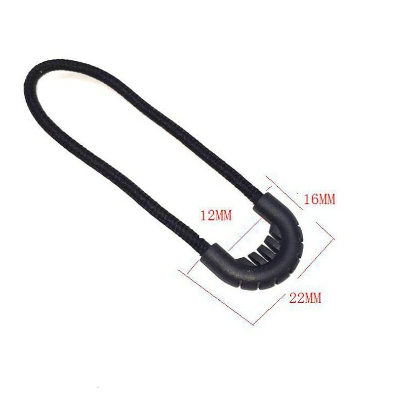 Multipurpose Zipper Tail Rope Buckle, Anti Roubo, Roupa de cabeça e saco, Zipper Safety Buckle, 10pcs
