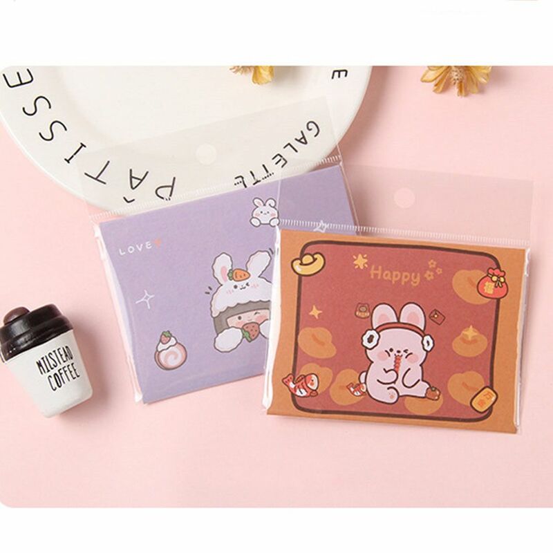 Cute Cartoon Postcard New Year Gift Decoration Letter Paper Greeting Card Birthday Card Blessing Thank Envelope