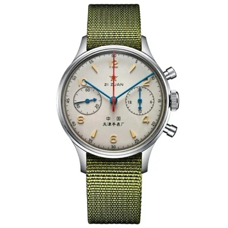 Men's watches 1963 pilot watch 42mm waterproof retro quartz chronograph