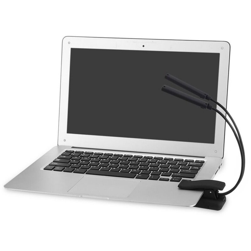 Lampu Baca Clip On Dapat Diredupkan USB LED 6W Untuk Laptop Notebook Piano Bed Headboard Lampu Meja Portabel Malam