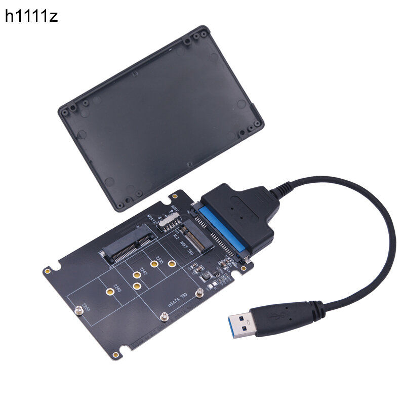 MSATA M2 USB Adapter Fall SSD Externo USB 3,0 M.2 zu USB mSATA SSD M2 SSD zu USB 3,0 Konverter riser 2.5 "Gehäuse USB 3 Adapter