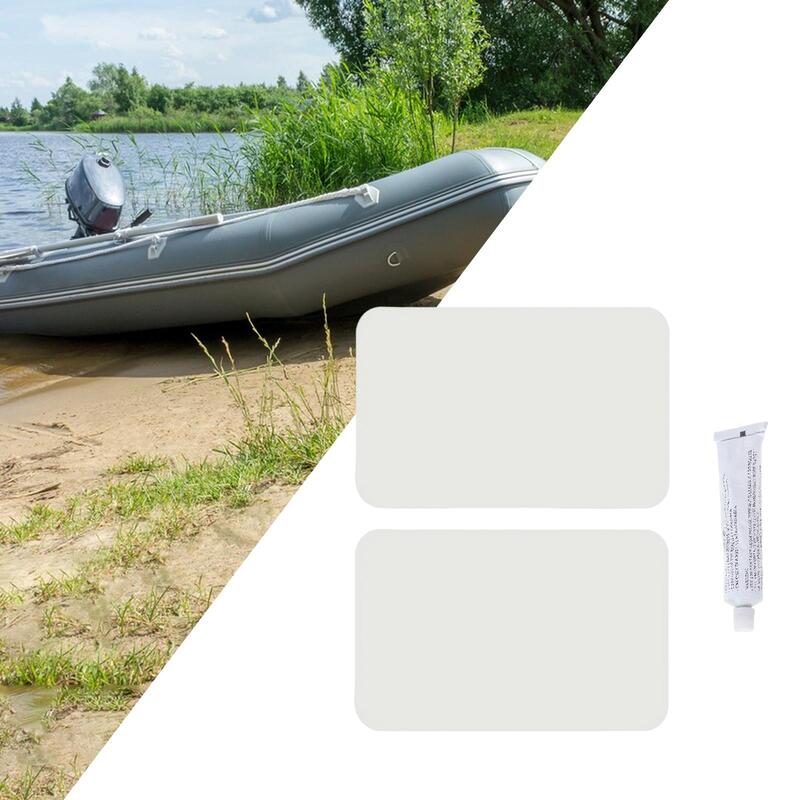 PVC Repair Patch Kit Outdoor Gear Repair Equipment with 30ml Glue Boat Repair Patch for Water Bed Raft Air Bed Air Mattress Sofa