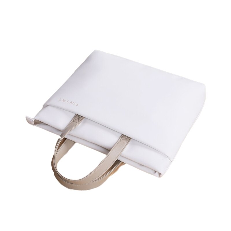 Tinyat Notebook Handbag for 14inch Computer Messenger Bag Laptop Document Bag with Detachable Shoulder Strap