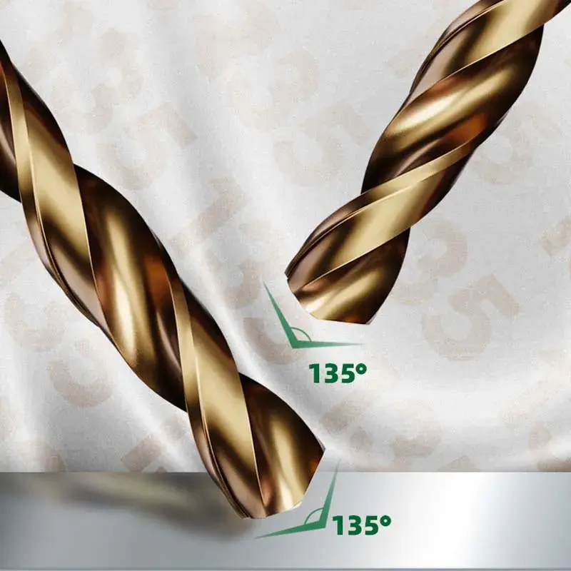 Набор кобальтовых сверл M35, спиральное высокоскоростное сверло с прямым хвостовиком, 1-13 мм, для шлифовки и открывания отверстий