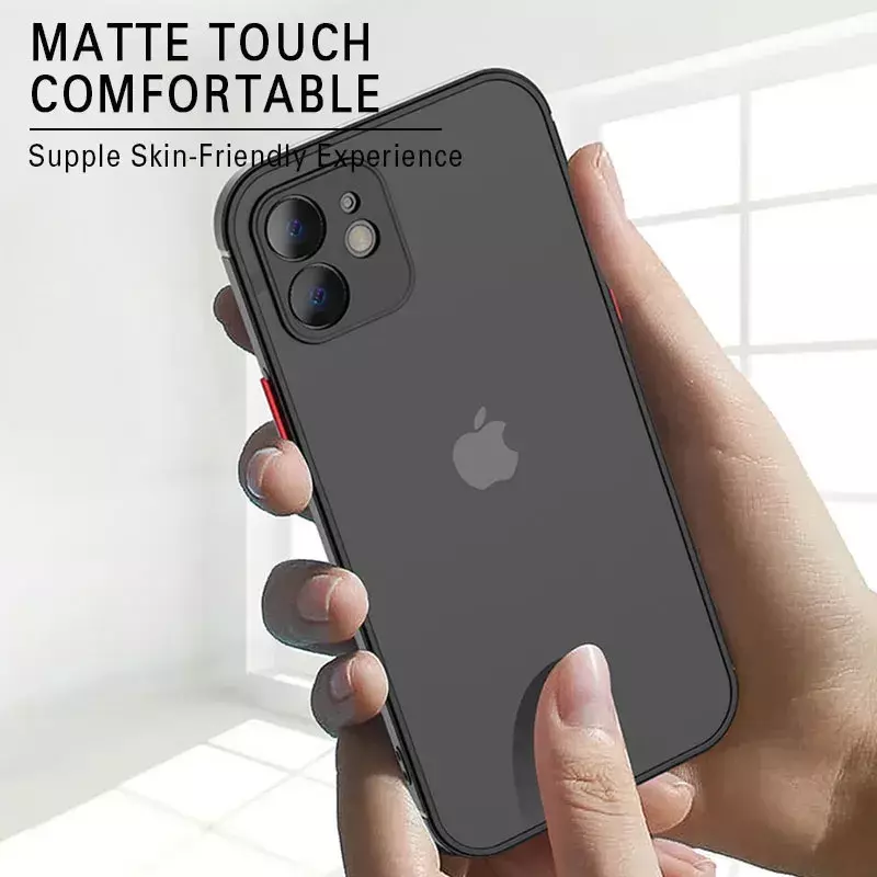 Матовый чехол для телефона IPhone 13 12 11 14 Pro Max Mini, роскошный мягкий силиконовый ударопрочный чехол для IPhone X, XS, Max XR, 15, 7, 8 Plus, SE