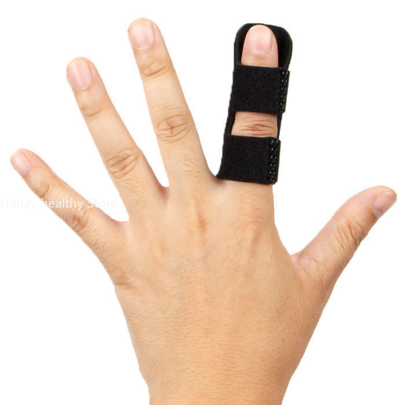 إصبع تثبيت جبيرة استقامة هدفين حزام قابل للتعديل مع لوحة الألومنيوم دعم ل إصبع مصحح المفصل الرعاية استعادة