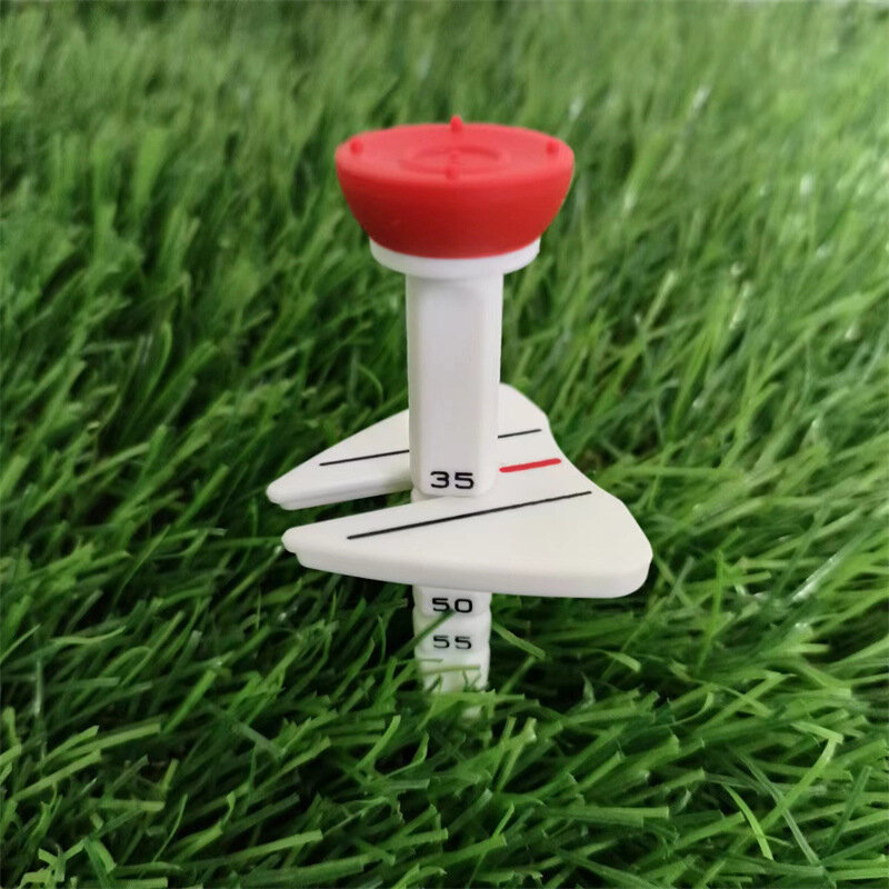 Vielseitige Golf Double Tee Step Down Golfball halter Kunststoff höhen verstellbare Golf Tees Zubehör Golf Geschenke