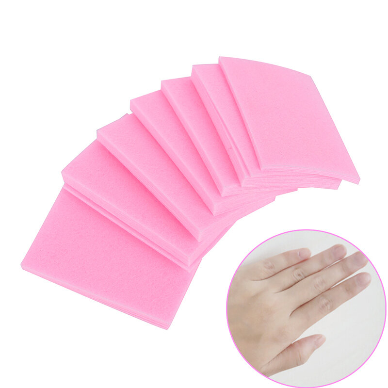 100 pçs pink fit-livre toalhetes tudo para manicure unhas polonês removedor almofadas de papel prego cutton almofadas manicure pedicure gel ferramentas