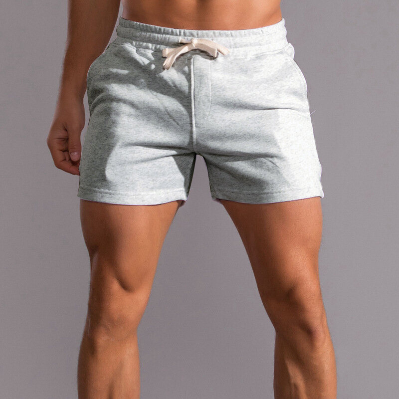 Pantalones cortos informales de algodón para hombre, Shorts de moda de alta calidad, con bolsillos laterales, con cremallera, para correr al aire libre, novedad de verano, 100%