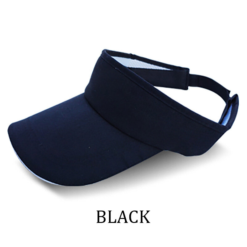 Empty Top Visor Cap Women Sunscreen Hats Man Cotton Cap Adjustable For Running Tennis Golf Unisex