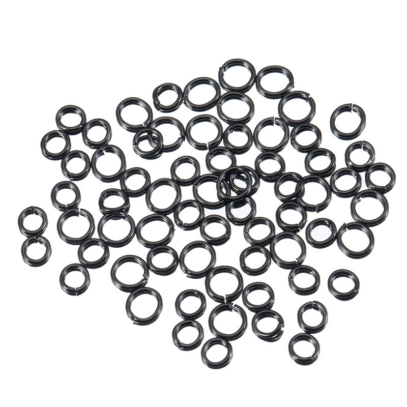 100 шт., открытые соединительные кольца из нержавеющей стали