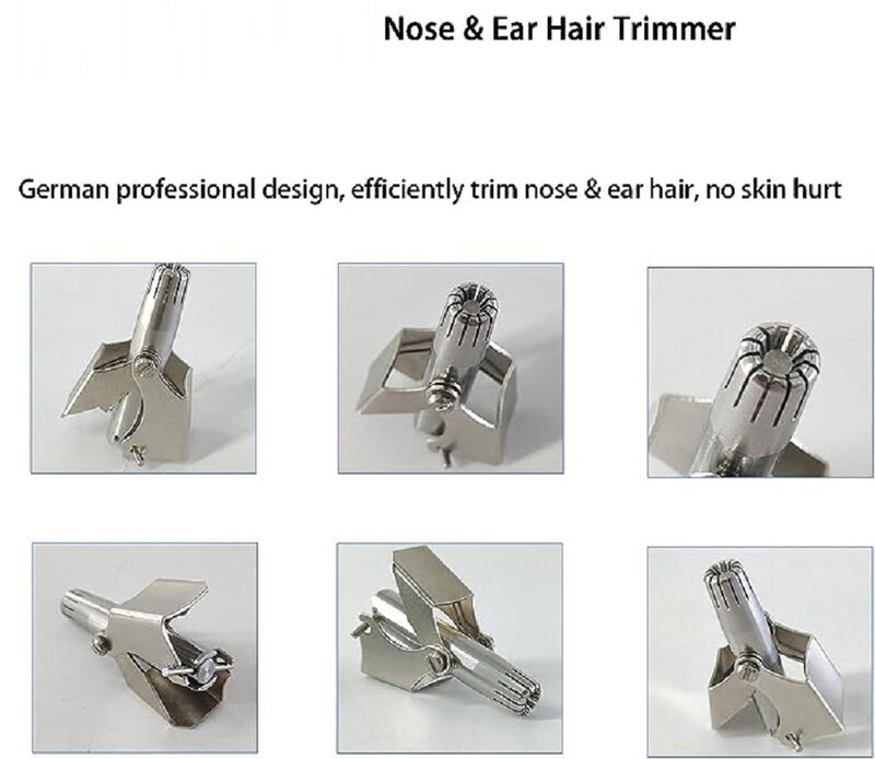 Триммер для волос в носу для мужчин и женщин, бесшумный моющийся ручной триммер для носа