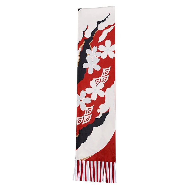 Bufandas estampadas de Genshin Impact para adultos, bufandas de disfraz de Yae Miko, accesorios de fantasía, traje de Roleplay de Carnaval de Halloween