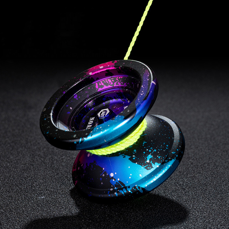 Yoyo mágico profissional yoyo metal yoyo com 10 rolamento de esferas liga de alumínio alta velocidade não responsivo yo yo clássico brinquedos para crianças