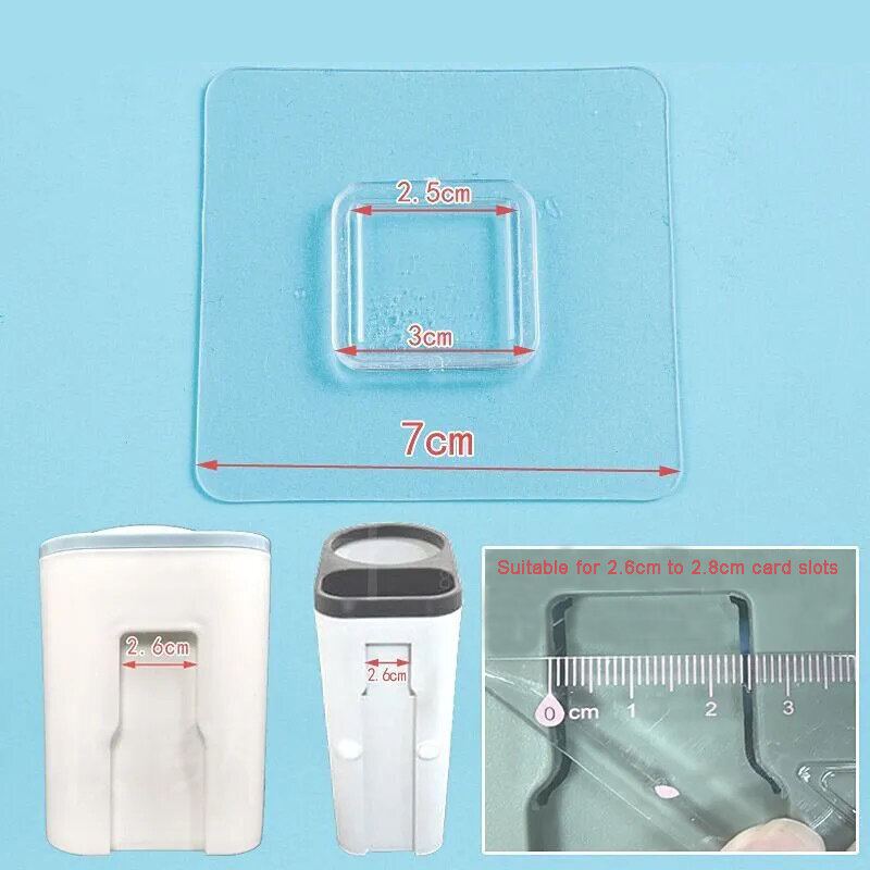 Non Marking Patch Strong Adhesive Hook Non Punching Waterproof Toothbrush Holder Buckle Transparent Non Marking Hook Accessories