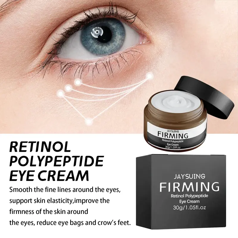 Remove Puffiness Eye Cream Lifting Firming Moisturizing Bags Dark Circles Wrinkles Removal Retinol Peptide Anti Aging Eyes Cream