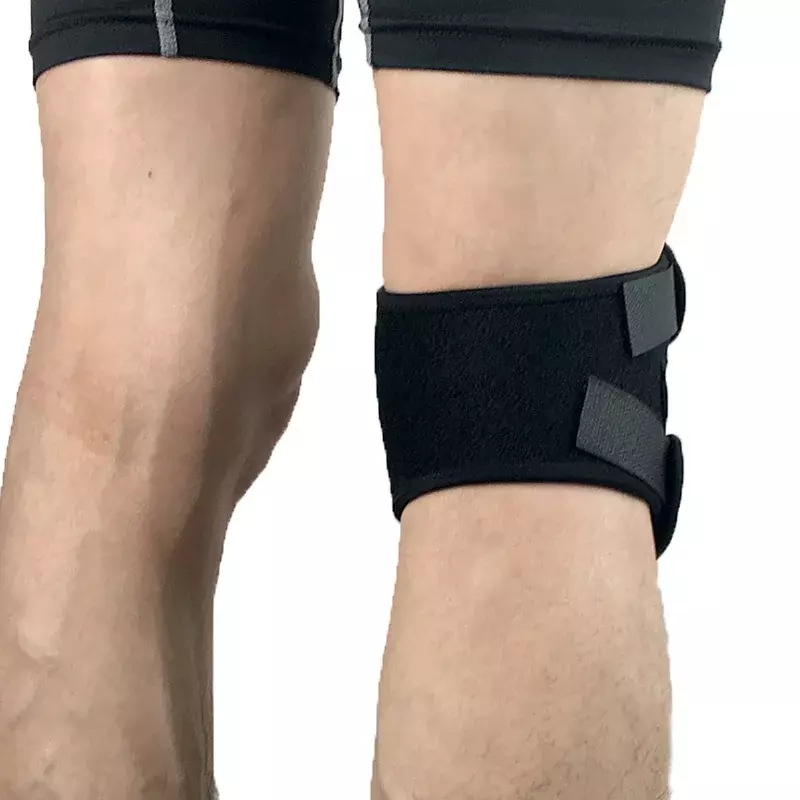 1PC regulowane podparcie rzepki ochraniacze na kolana elastyczna opaska pasek na kolana oddychająca ochraniacz mężczyzn kobiety Fitness wsparcie odzież sportowa nowość