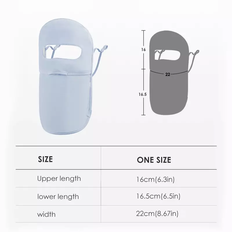 OhSunny 원단 통기성 얼굴 마스크, 세척 가능한 자외선 차단 스카프, UPF50 + 보호 커버, 여성용 해변, 신기술